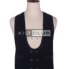 Black Velvet Double Breasted Kilt Waistcoat
