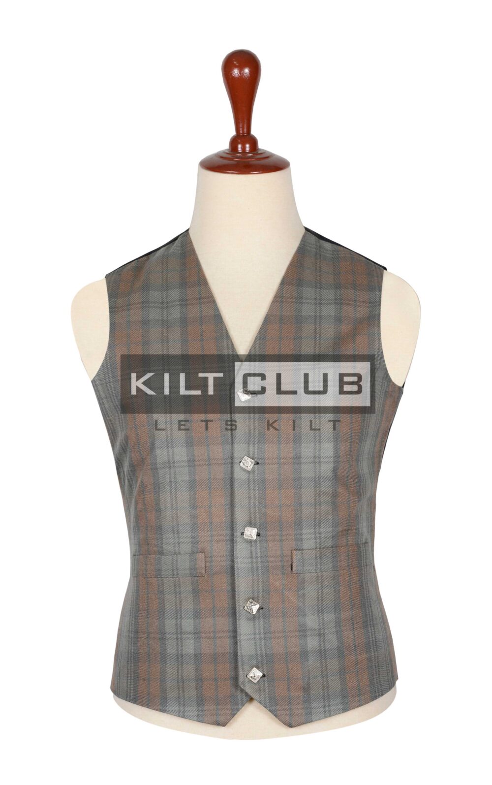 Black Watch Weathered Tartan Argyll Vest