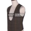 Country Brown Tweed Double Breasted Waistcoat