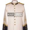 Cream Wool Military Officer Coat
