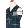 Douglas Blue Tartan Waistcoat
