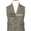 Gray Tweed Utility Style Waistcoat