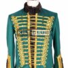 Green Gold Military Doublet Jacket