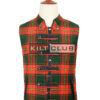 Ulster Red Tartan Fashion Waistcoat