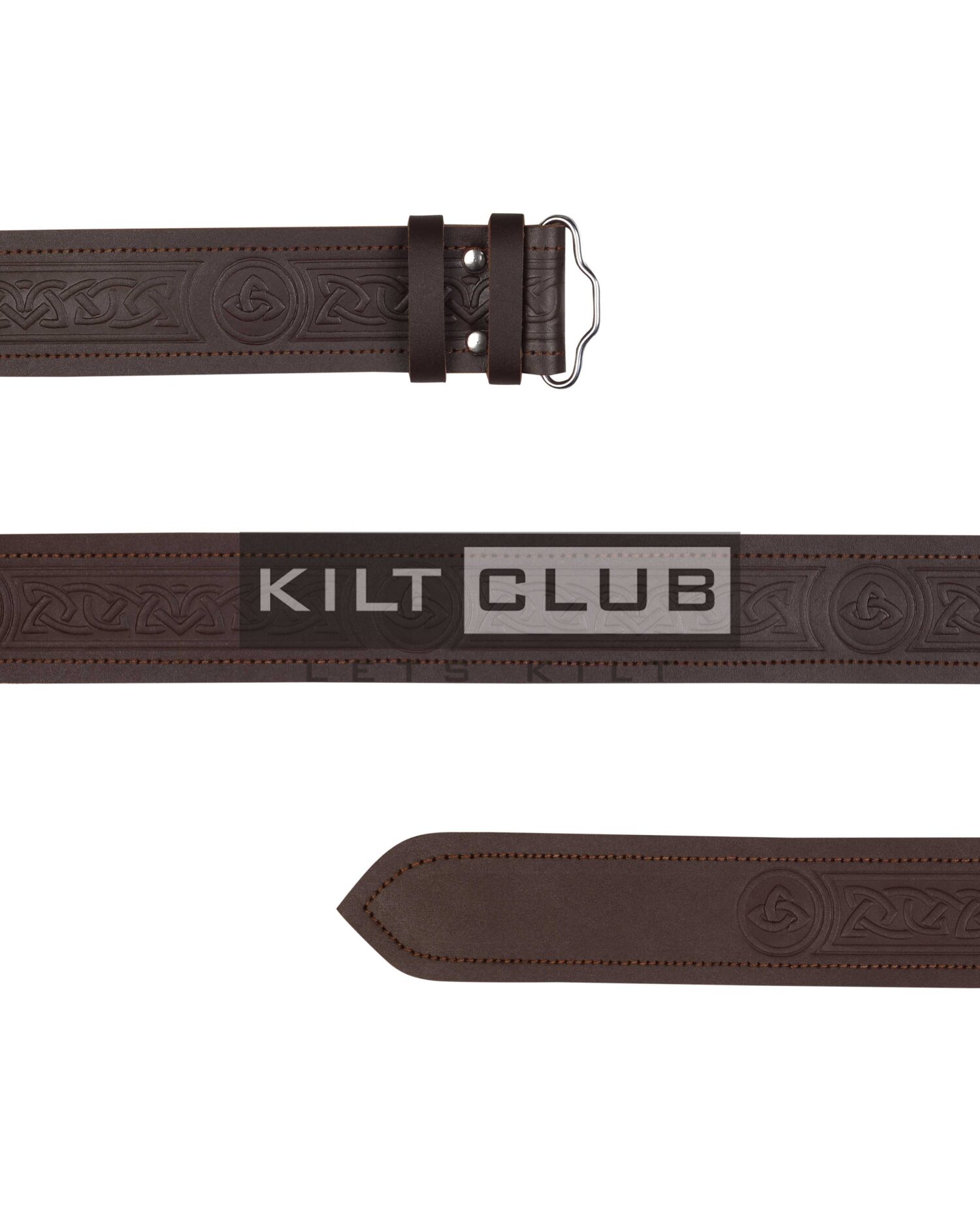 Trinity Knots Embossed Belt