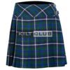 Blue Douglas Tartan Women Knee Length Skirt