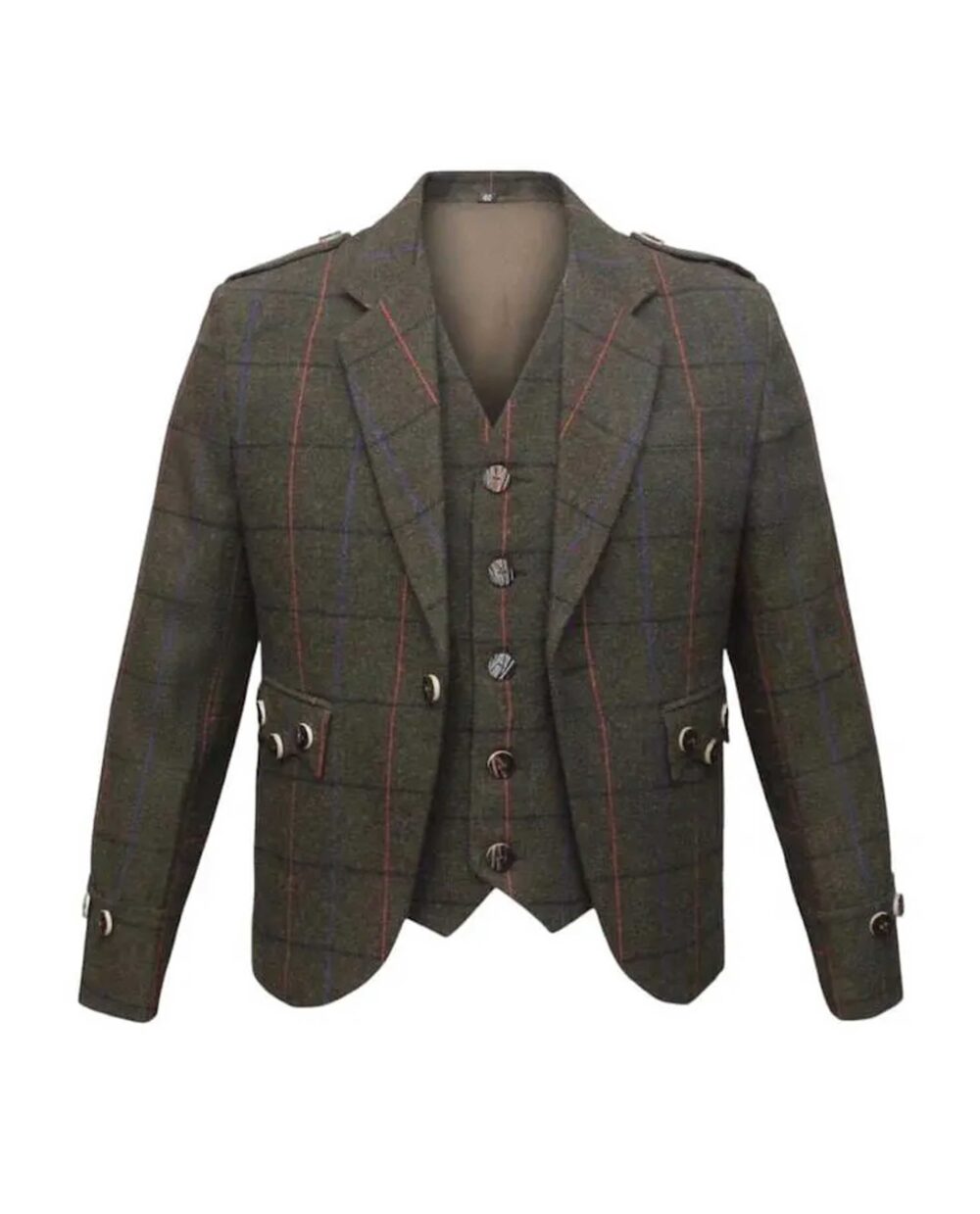Brown Checked Argyll Jacket