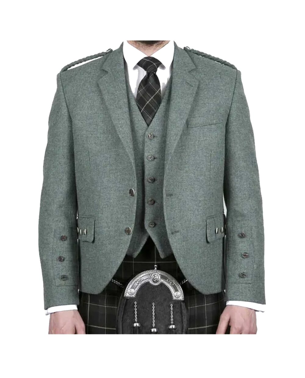 Scottish Lovat Green Argyll Jacket