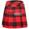 Scottish Rose Tartan Women Knee Length Skirt