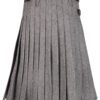Gray Tweed Kilt Scottish Outfit