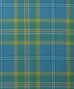 All Ireland Blue Irish Tartan Fabric