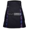 Black Cotton Pride of Scotland Hybrid Kilt