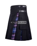 Black Cotton Pride of Scotland Hybrid Kilt - Image 2