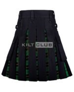 Black Cotton Wallace Hunting Hybrid Kilt - Image 3