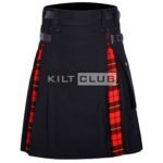 Black Cotton Wallace Hybrid Kilt