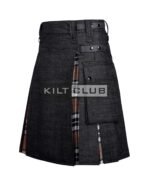 Black Denim Camel of Thomson Hybrid Kilt - Image 3