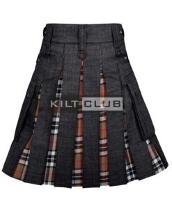 Alternative view of Black Denim Camel of Thomson Hybrid Kilt