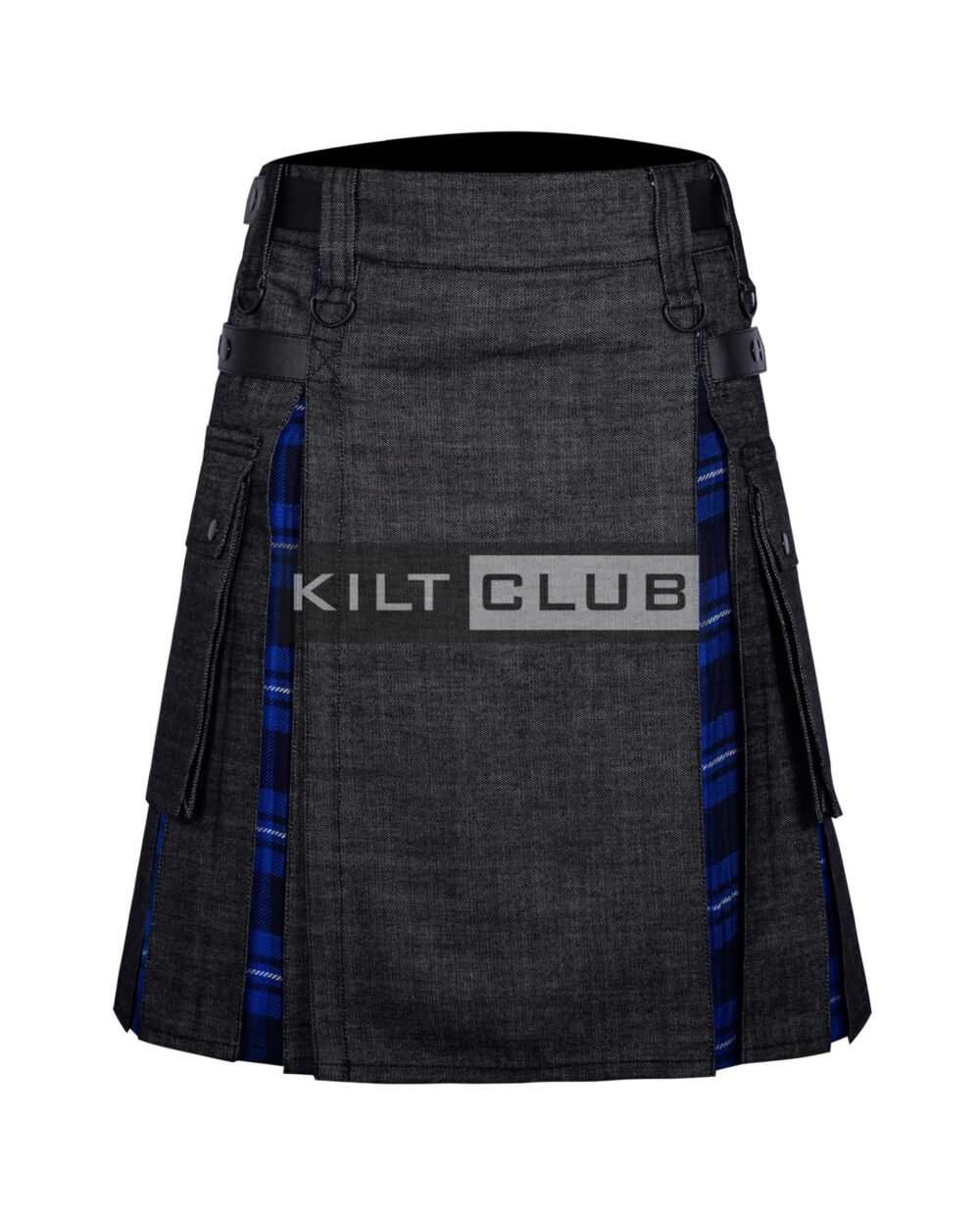 Black Denim Ramsay Blue Hybrid Kilt