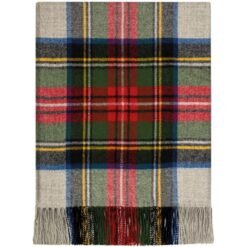 Border Stewart Silver Dress Tartan Fabric