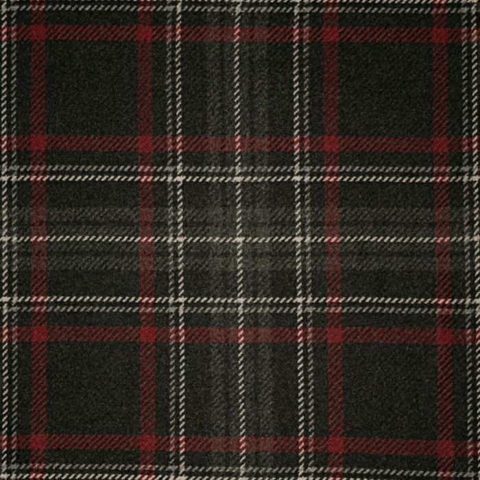 Bracken Stewart Graphite Tartan Fabric