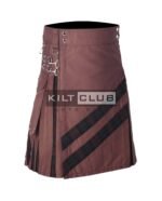 Brown Cotton Brown Watch Hybrid Kilt - Image 3