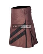 Brown Cotton Brown Watch Hybrid Kilt - Image 2