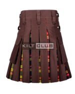 Brown Cotton Buchanan Hybrid Kilt - Image 2