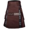 Brown Cotton Gray Watch Hybrid Kilt