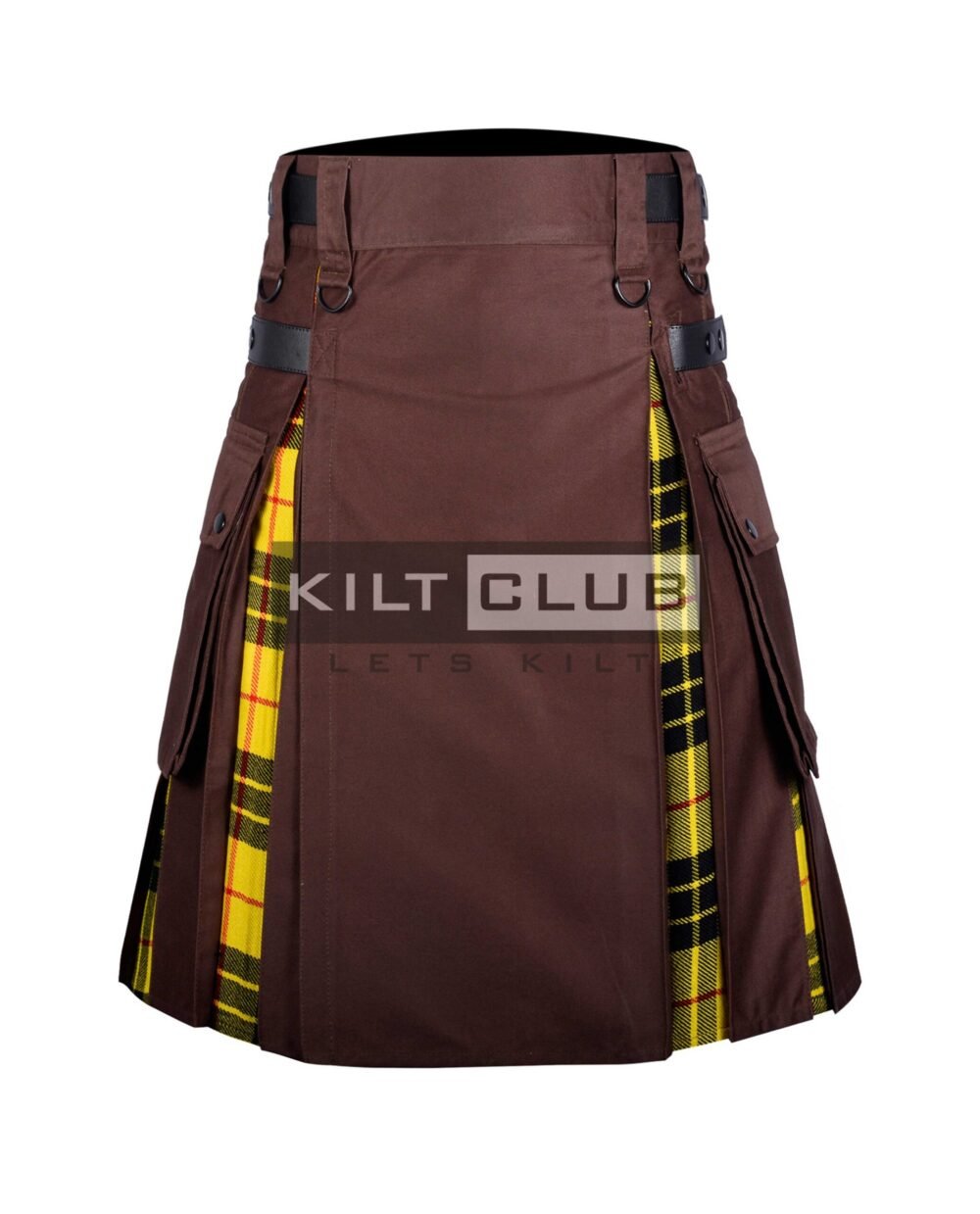 Brown Cotton Macleod of Lewis Hybrid Kilt