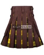 Brown Cotton Macleod of Lewis Hybrid Kilt - Image 2