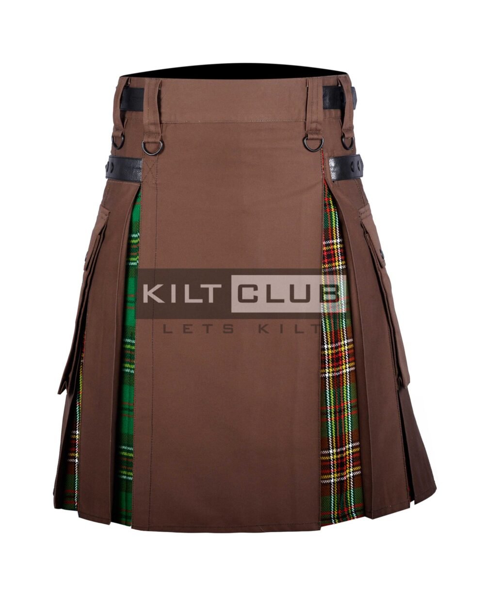 Brown Cotton Tara Hybrid Kilt