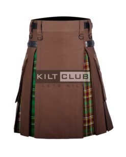 Brown Cotton Tara Hybrid Kilt