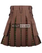 Brown Cotton Tara Hybrid Kilt - Image 2