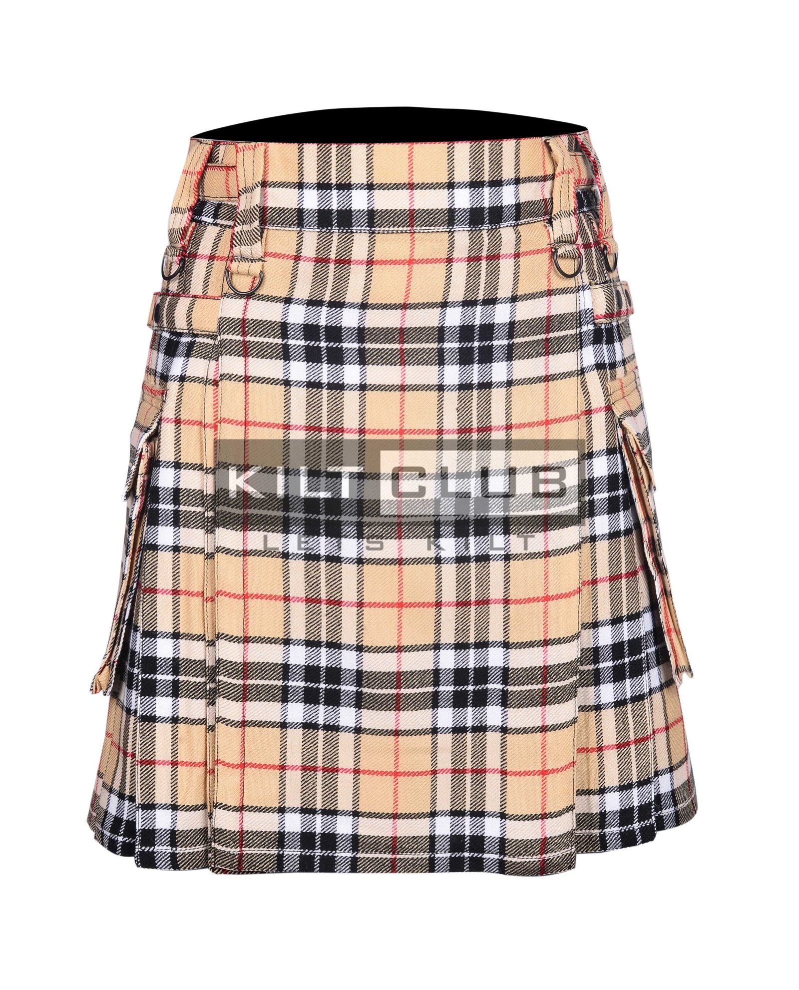 Camel of Thomson Tartan Utility Kilt