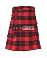 Cameron Red Black Tartan Utility Kilt - Image 2
