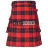 Cameron Red Black Tartan Utility Kilt