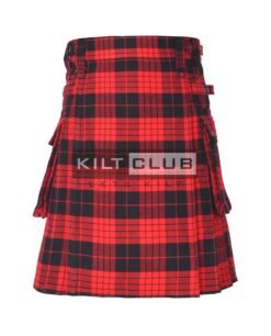 Cameron Red Black Tartan Utility Kilt