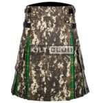 Digital Camo Irish Tartan Hybrid Kilt