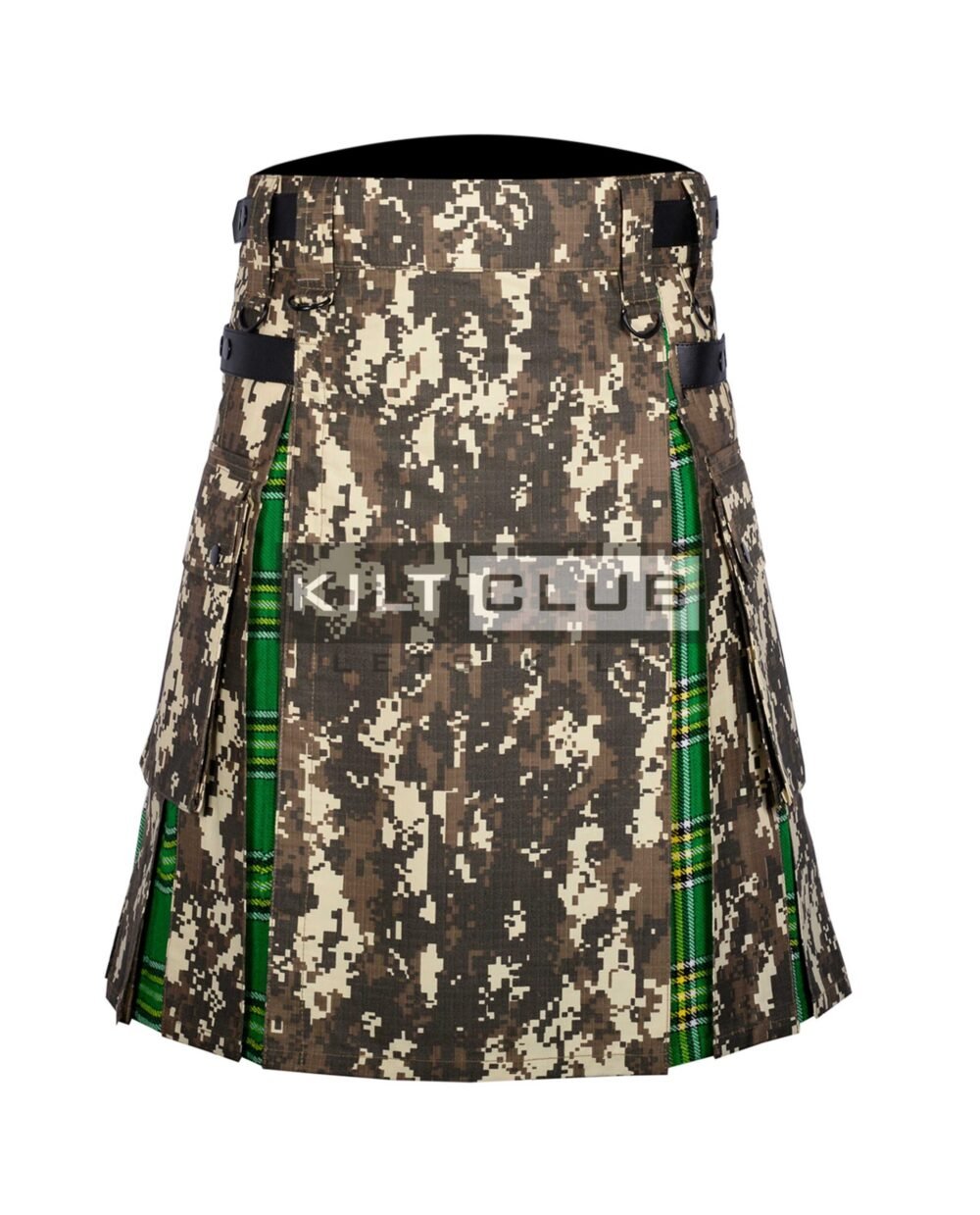 Digital Camo Irish Tartan Hybrid Kilt
