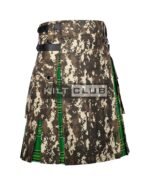 Digital Camo Irish Tartan Hybrid Kilt - Image 2