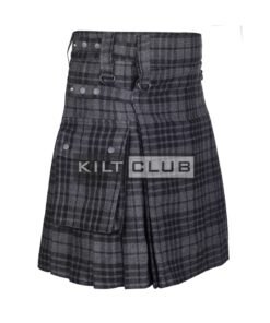 Alternative view of Gray Watch Tartan Utility Kilt