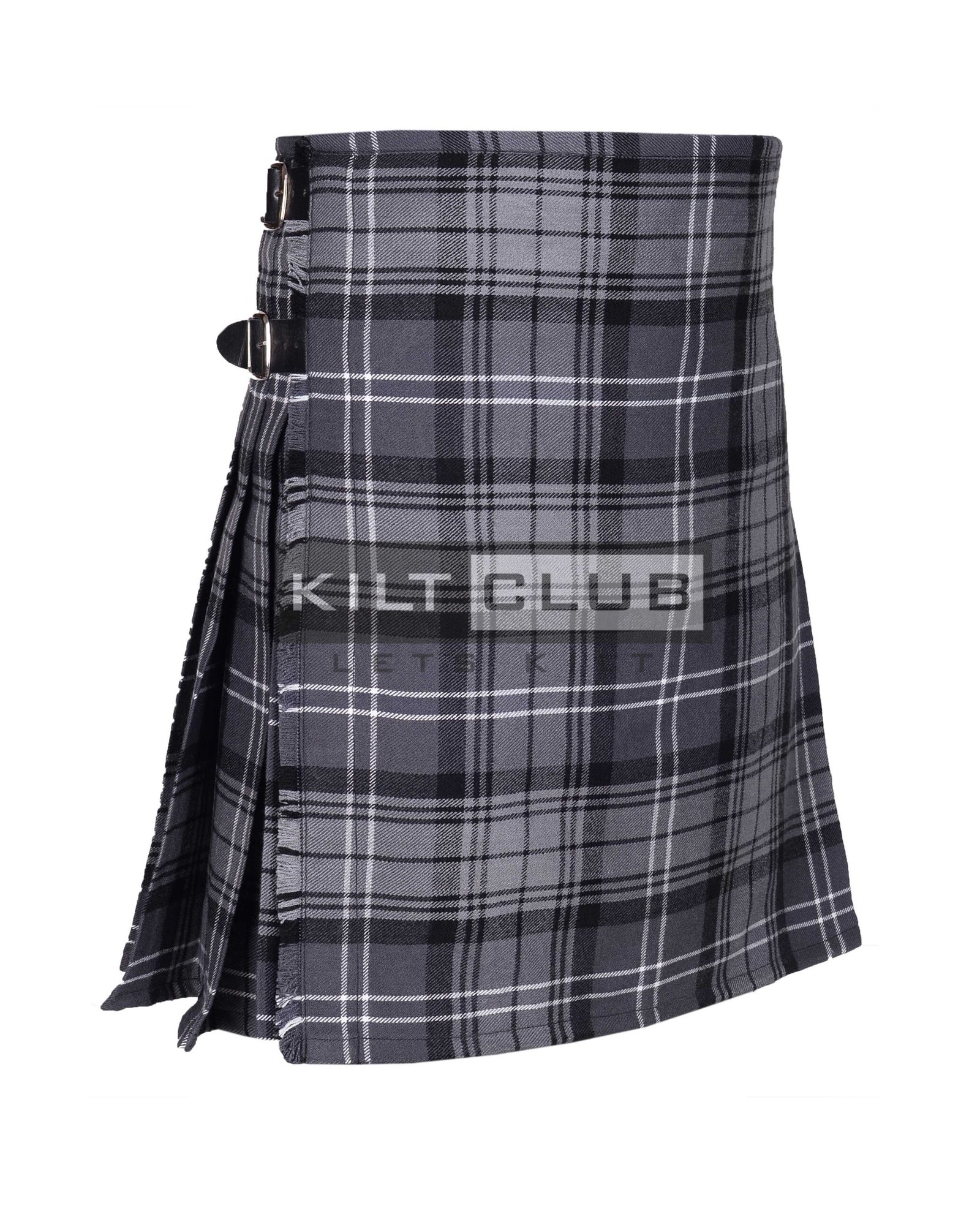 Hamilton Gray Tartan Kilt - Image 3