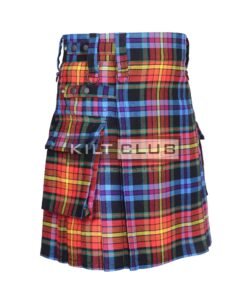 Alternative view of LGBTQ Pride Tartan Utility Kilt
