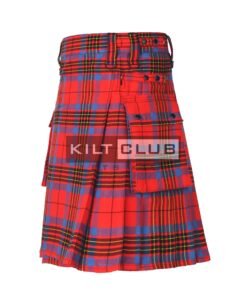 Alternative view of Leslie Red Ancient Tartan Utility Kilt