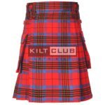Leslie Red Ancient Tartan Utility Kilt