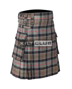 Alternative view of Leslie Weathered Tartan Utility Kilt