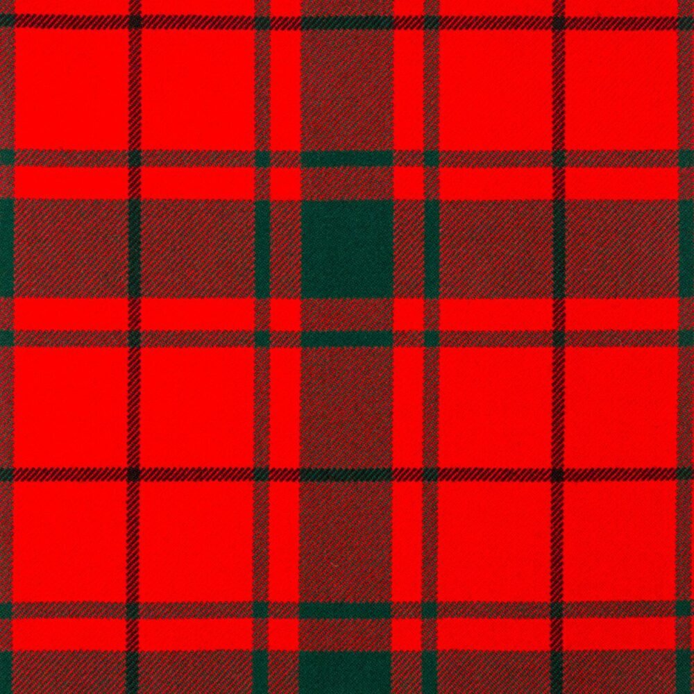 MacDonald of the Isles Red Modern Tartan Fabric