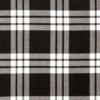 MacFarlane Black-White Ancient Tartan Fabric
