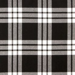 MacFarlane Black-White Ancient Tartan Fabric