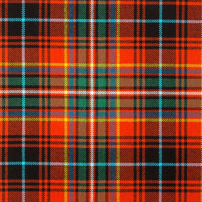 MacInnes Red Ancient Tartan Fabric